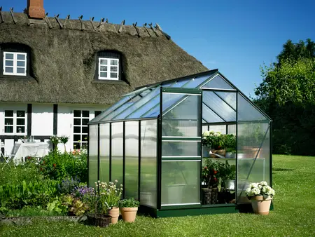 Halls Popular 6,2 m² - Grøn m/4 mm Polycarbonat